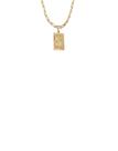 Cordão Colar Corrente Masculino Feminino Pingente Top Luxo inicial letra S banhado em Ouro 18k.