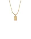 Cordão Colar Corrente Masculino Feminino Pingente Top Luxo inicial letra T banhado em Ouro 18k.