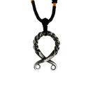 Cordão Colar Viking Runas Pingente Tribal Torcido Maciço Estilo Barbearia Vikings