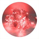 Cordão Com 100 Lampadas De Led Formato Pequena Gota 10 Metros Fio Crystal Vermelho Cordão Com 100 Lampadas De Led Formato Pequena Gota 10 Metros Fio Crystal Vermelho