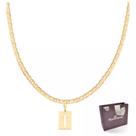 Cordão Com Pingente Masculino Rommanel Banhado A Ouro 18k Presente Para Homens