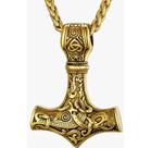 Cordão com Pingente Nórdico Odin Martelo de Thor