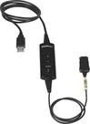 Cordão Conversor QD para USB Intelbras QDU 20 com Controle de Volume e Mudo