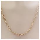 Cordão Corrente De 45cm De Ouro 18k 750 Elos Português Oval