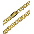 Cordão Corrente Friso 12mm semelhante ao ouro 18k