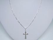 Cordão Corrente Masculina+ Cruz Crucifixo Prata 925