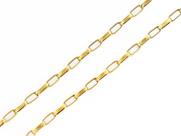 Cordão Corrente Oca Masculina Ouro 18k 60cm Cordão Corrente Oca Masculina Ouro 18k 60cm