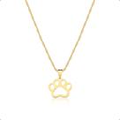 Cordão Corrente Ouro 18k 45cm + Pingente Patinha Cordão Corrente Ouro 18k 45cm + Pingente Patinha