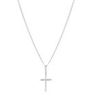 Cordão Corrente Piastrine Masculina 70cm Crucifixo Prata 925
