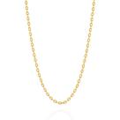 Cordão corrente rommanel banhado ouro 18k feminino elo cadeado 42cm 530431