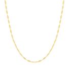 Cordão corrente rommanel banhado ouro 18k feminino navete 50cm 531298