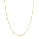 Cordão corrente rommanel banhado ouro 18k feminino navete 50cm 531300 Cordão corrente rommanel banhado ouro 18k feminino navete 50cm 531300