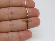 Cordão Corrente Veneziana 70cm E Crucifixo Ouro 18k 750 Cordão Corrente Veneziana 70cm E Crucifixo Ouro 18k 750