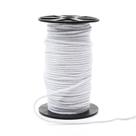 Cordão de Algodão Trançado Simples Branco Danitex 2mm - 50 Metros