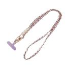 Cordão De Couro Longo Para Celular Feminino Com Corrente De Metal E Pérola, Decoração Universal Para
