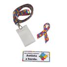Cordão De Identificação Autista - 2 Adesivos Para Carro