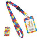 Cordão de Identificação com Porta-Crachá - Autismo e Deficiências Ocultas (1 Und) Cordão de Identificação com Porta-Crachá - Autismo e Deficiências Ocultas (1 Und)