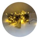Cordão de LED 100 Lâmpadas 10 Metros Fio Cristal 8 Funções 110V Branco Quente Cordão de LED 100 Lâmpadas 10 Metros Fio Cristal 8 Funções 110V Branco Quente