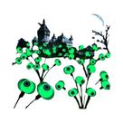 Cordão De Luz Solar Olho De Fantasma Para Halloween Com 6 LEDs - Decoração De Jardim E Quintal Para