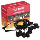 Cordao De Luz Varal 11 Metros 10 Soquetes Com Emenda IP65 E27