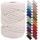 Cordão de macramê de algodão NOANTA 8mm x 49m Corda bege