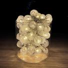 Cordão de Natal 50 Leds Bolinha Warm c/ Fio Transparente UNICA Cordão de Natal 50 Leds Bolinha Warm c/ Fio Transparente UNICA