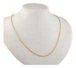 Cordão De Ouro 18k 750 Masculino 50 Cm Corrente Cadeado 3.1