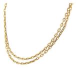 Cordão De Ouro 18k 750 Masculino Corrente Cadeado 2.6 70 Cm