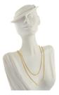 Cordão De Ouro 18k Feminino Corrente Cadeado 1.4 70 Cm Colar