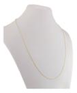 Cordão De Ouro 18k Masculino Corrente Cadeado 1.0 60 Cm Amar Amarelo