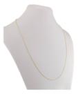 Cordão De Ouro 18k Masculino Corrente Cadeado 1.0 70 Cm Amar Amarelo