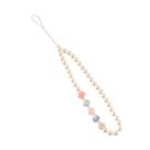 Cordão de pulso frisado para celular Eforcase Faux Pearl Cordão de pulso frisado para celular Eforcase Faux Pearl