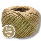 Cordão de Sisal Natural 151265 3mm 50mt - Cor Cru