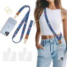 Cordão de telefone com alça tiracolo Piefly Butterfly Floral para mulheres
