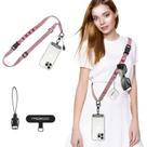 Cordão de telefone MoKo Universal Nylon ajustável 140 cm em ouro rosa