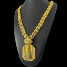 Cordão Dubai 15mm + Pingente Nossa Senhora Cravejado - Banhado a Ouro 18k Cordão Dubai 15mm + Pingente Nossa Senhora Cravejado - Banhado a Ouro 18k