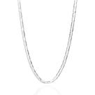Cordão elo piastrine de prata 925 830073 Rommanel Cordão elo piastrine de prata 925 830073 Rommanel