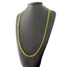 Cordão Elo Português 5mm Masculino - Banhado a Ouro 18k Cordão Elo Português 5mm Masculino - Banhado a Ouro 18k