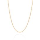 Cordão Elos Piastrine Banho a Ouro Rommanel 532648 Cor:Dourado