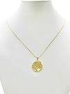 Cordão Feminino 1mm Árvore Colorida - Banhado a Ouro 18k