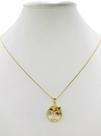 Cordão Feminino 1mm Árvore da Vida Colorido - Banhado a Ouro