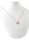 Cordão Feminino 1mm Beija-flor - Banhado a Ouro 18k