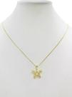 Cordão Feminino 1mm Borboleta Com Pedras - Banhado a Ouro Cordão Feminino 1mm Borboleta Com Pedras - Banhado a Ouro