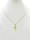 Cordão Feminino 1mm Cadeado - Banhado a Ouro 18k Cordão Feminino 1mm Cadeado - Banhado a Ouro 18k