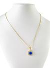 Cordão Feminino 1mm Olho Grego Redondo - Banhado a Ouro 18k