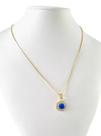 Cordão Feminino 1mm Olho Grego Redondo - Banhado a Ouro 18k