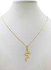 Cordão Feminino 1mm Serpente (cobra) - Banhado a Ouro 18k Cordão Feminino 1mm Serpente (cobra) - Banhado a Ouro 18k