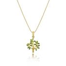 Cordão Feminino 50cm Ouro 18k +1 Pingente Árvore Da Vida