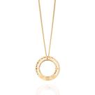 Cordão Feminino Abençoada Por Deus Rommanel Banhado Ouro 18k