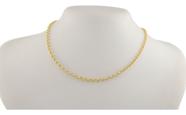 Cordão Feminino De Ouro 18k Elos Portugueses 4.0 40 Cm Colar